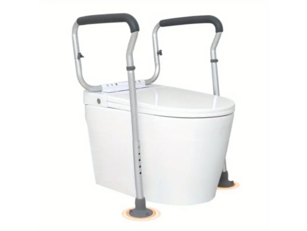 Adjustable Toilet Safety Rail with Handles